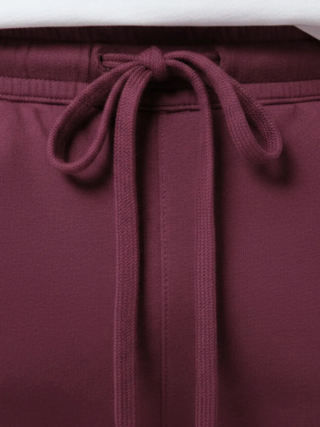 Deep Red Straight-Fit Joggers