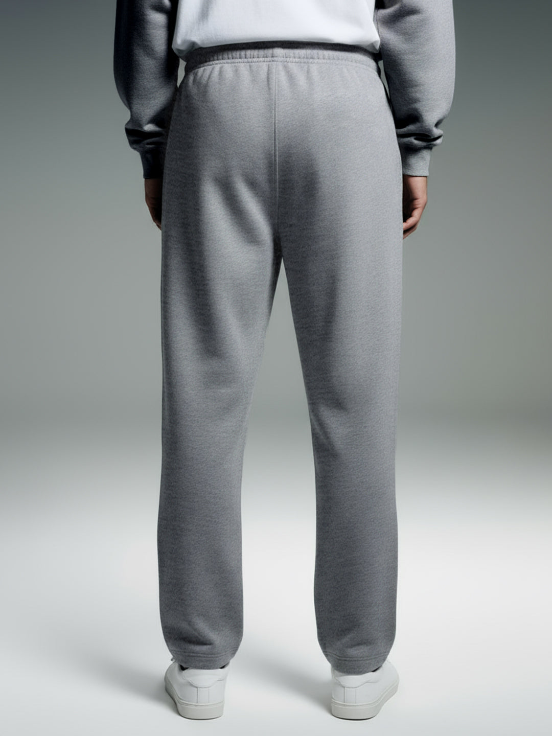 Grey Straight-Fit Joggers