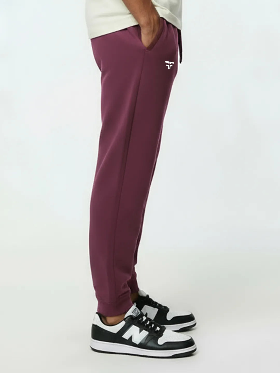 Maroon Baggy Joggers