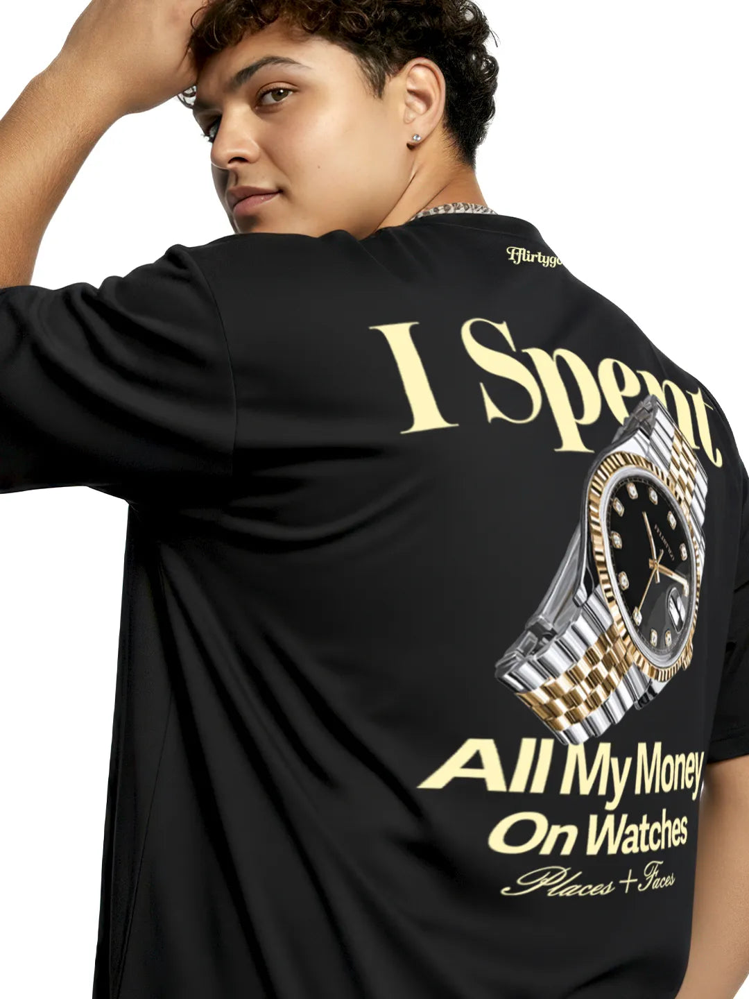 I Spent All My Money On Watches Mens Oversized T-Shirt