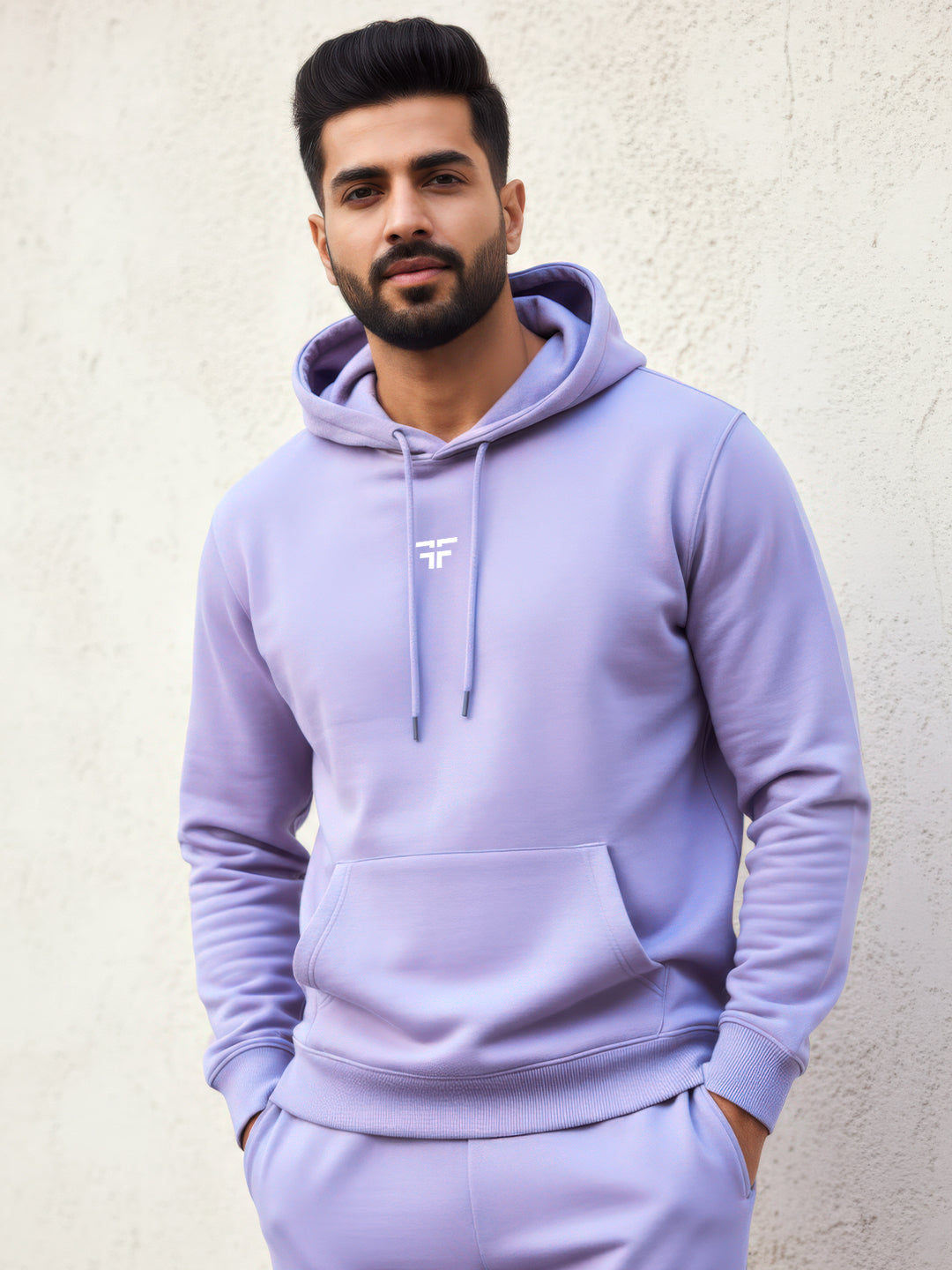 || LILAC THERMAL CO-ORD SET (HOODIE AND JOGGER COMBO) ||