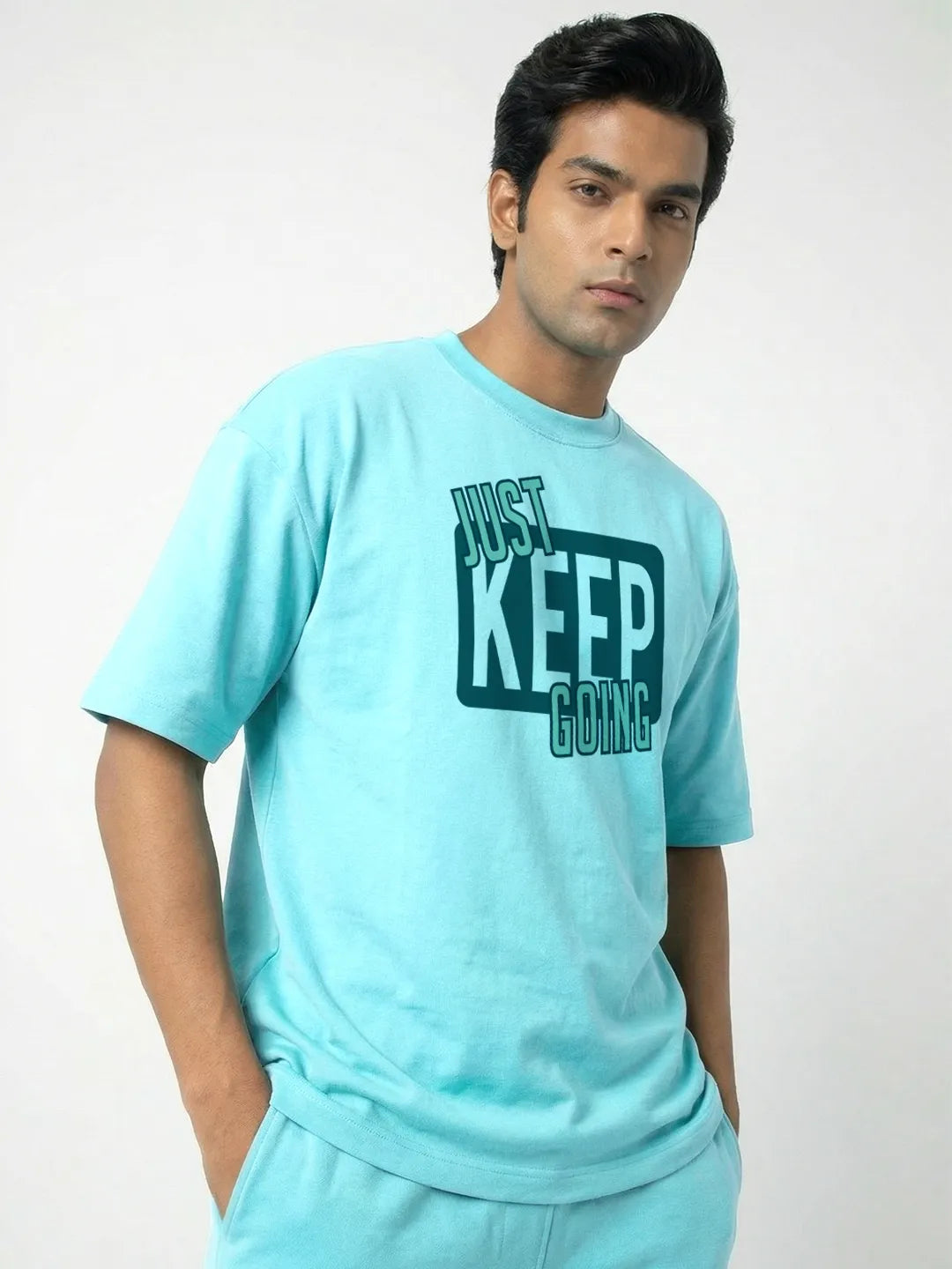 Just Keep Going Cotton Men's Oversized Coord Sets