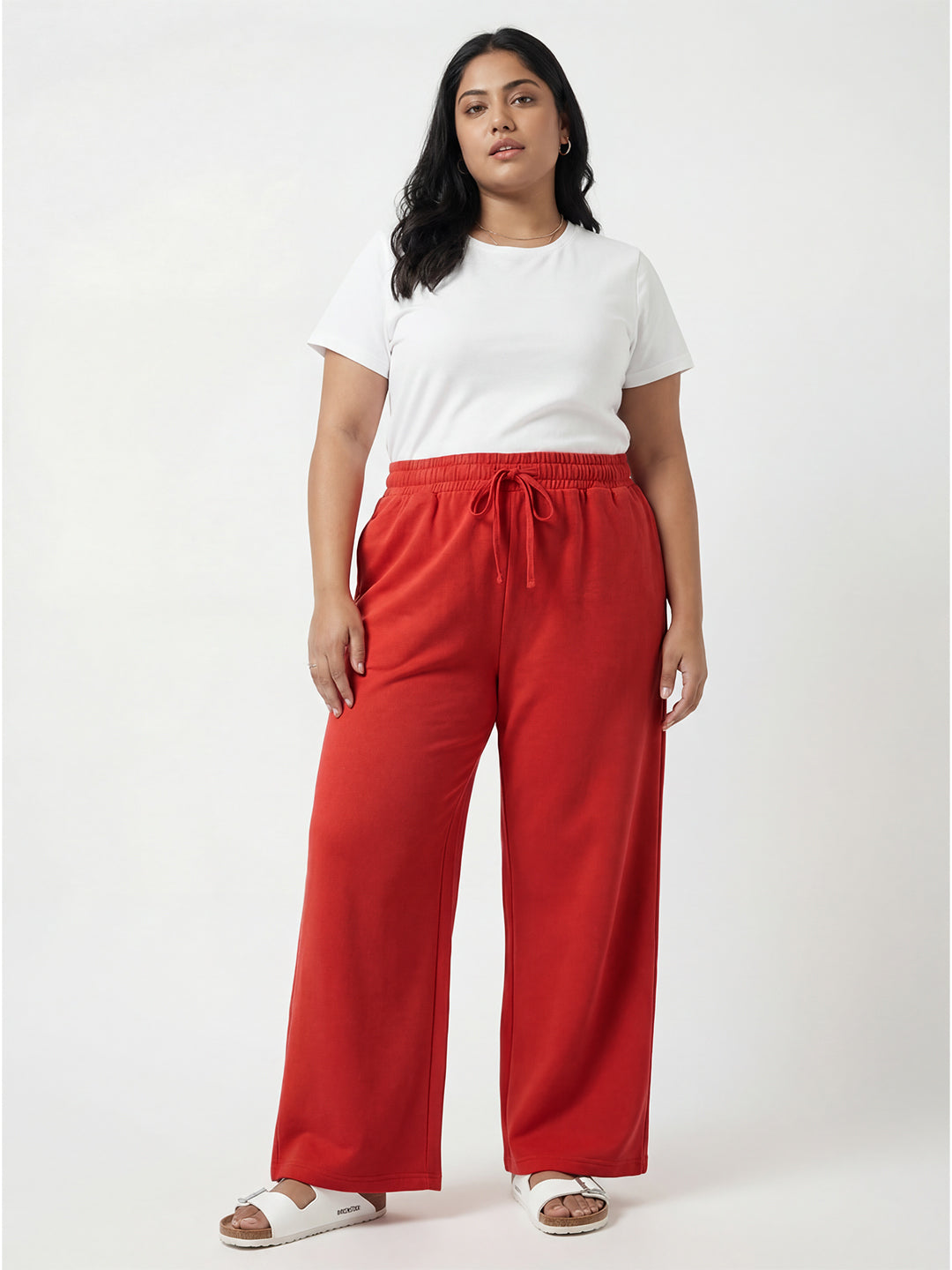 Red Flared PJ Pants (Plus Size)