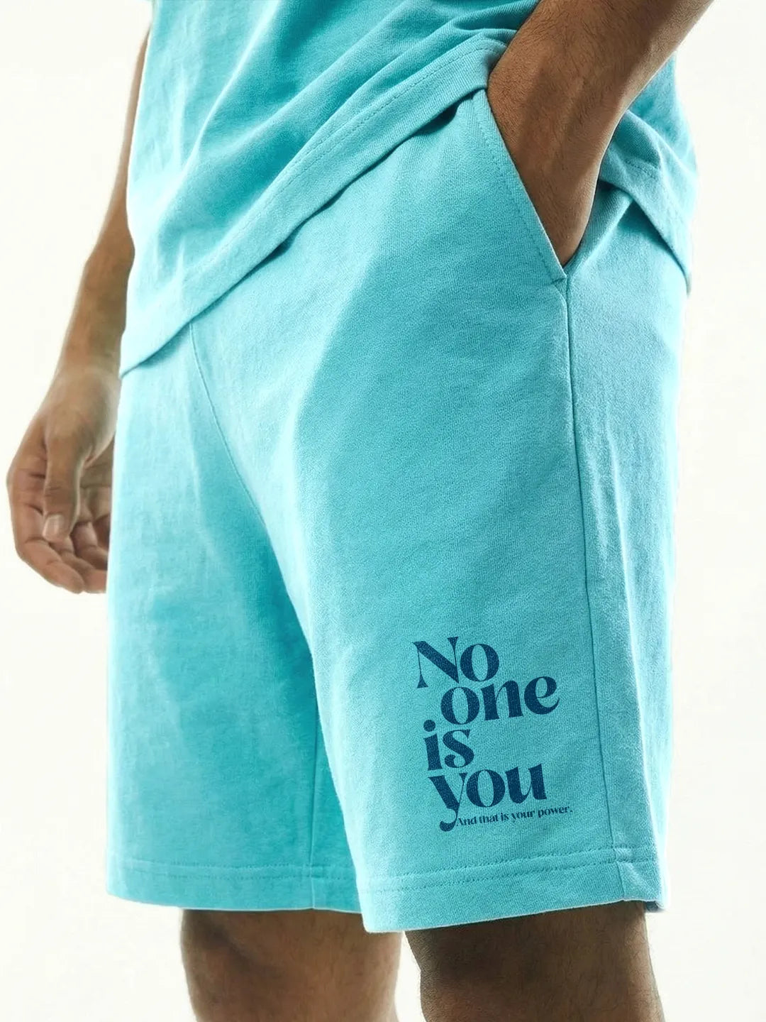 No One Is You Cotton Men's Oversized Coord Sets