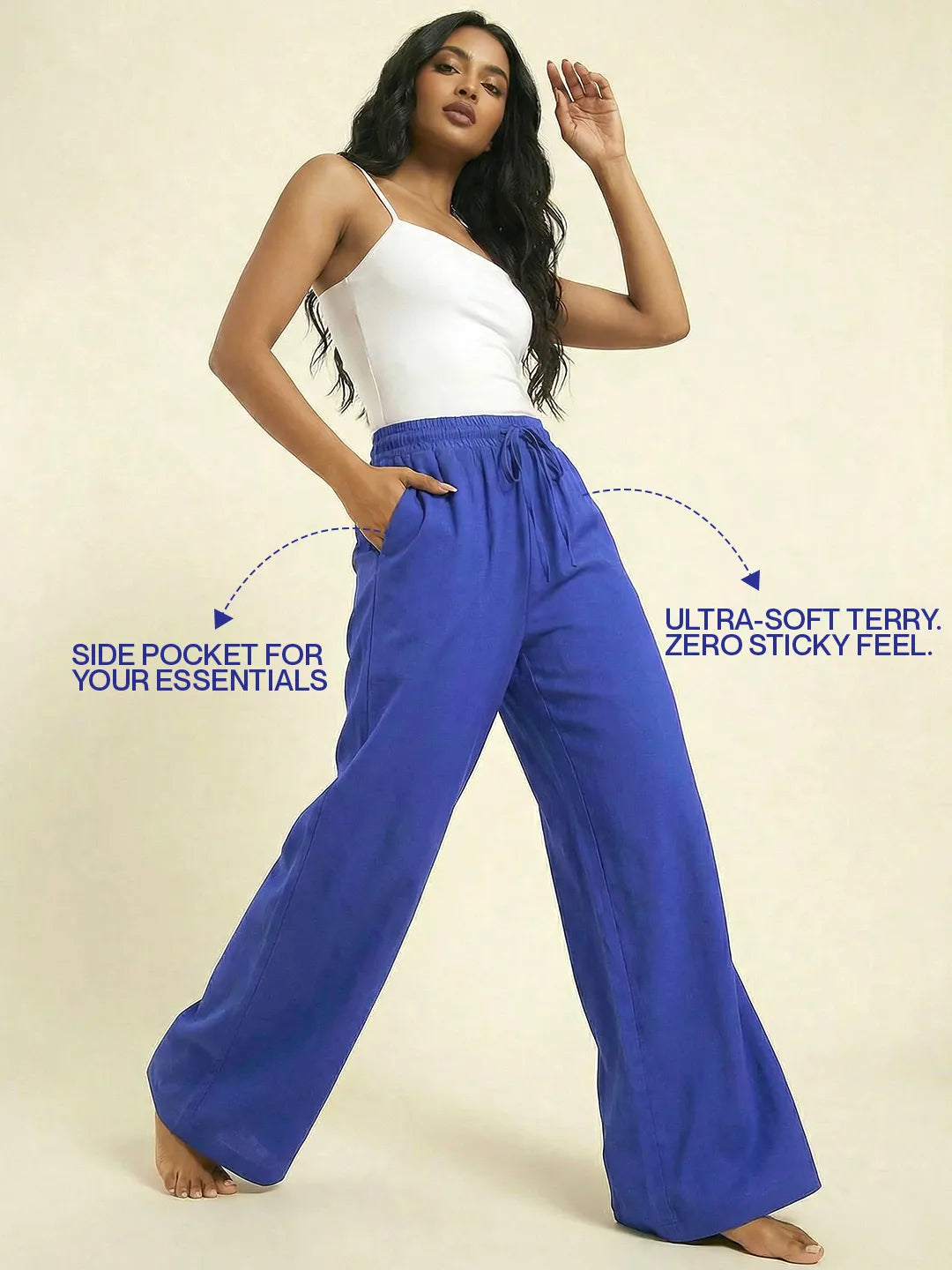 Brunch Navy Flared PJ Pants