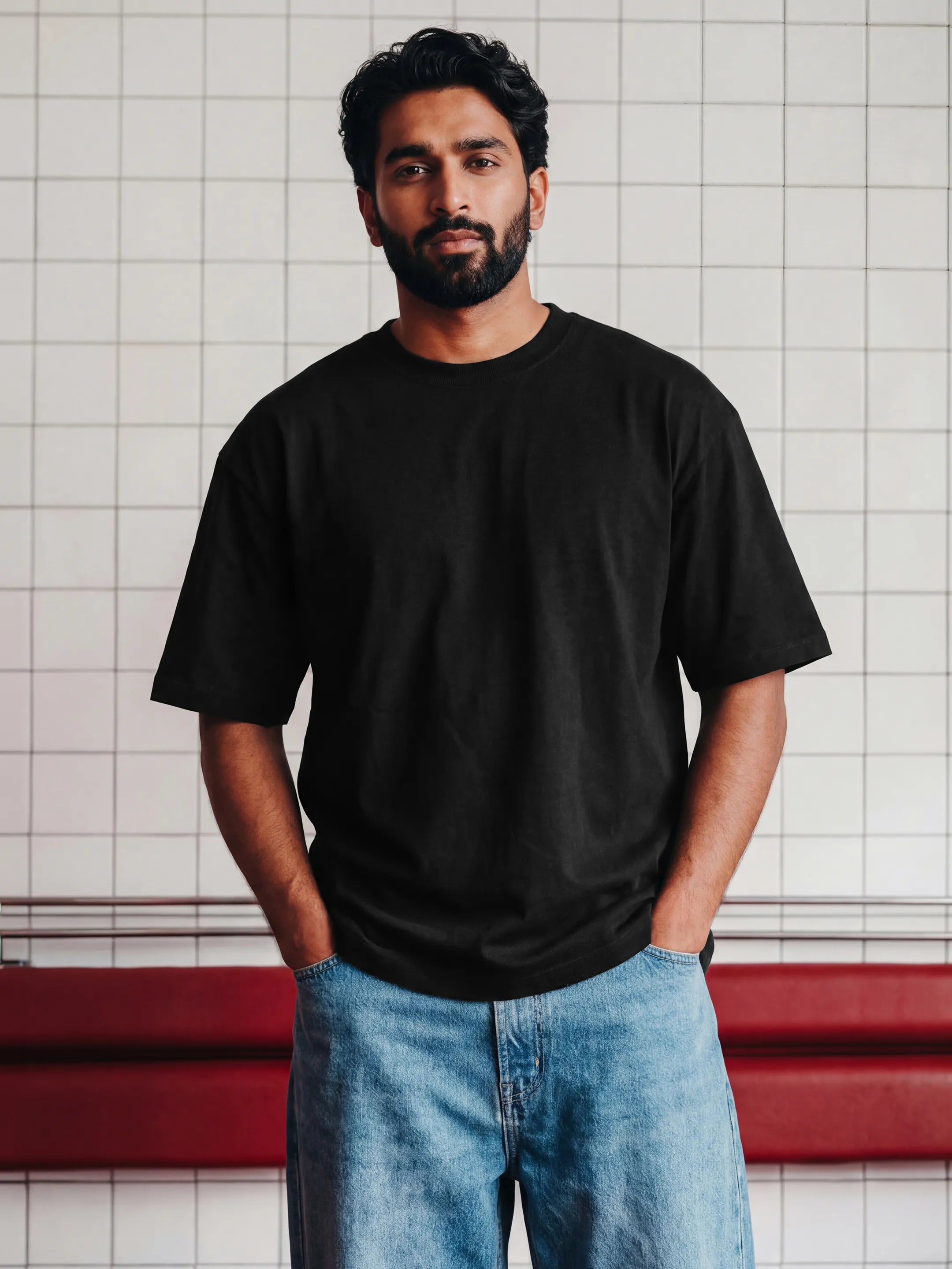 Black Men's Oversized T-Shirt