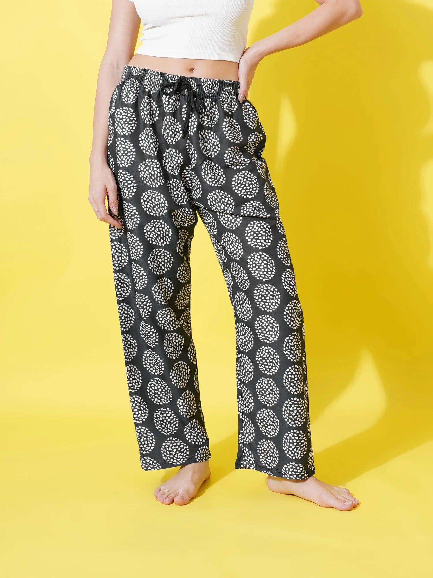 Black Bloom Women's Pyjama
