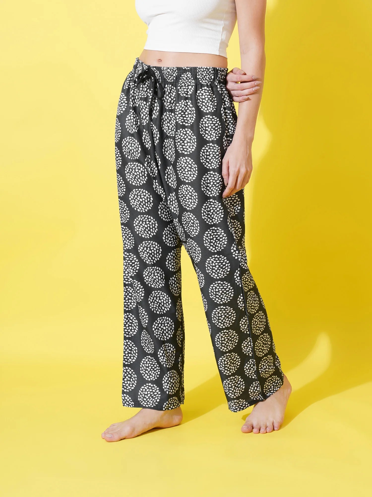 Black Bloom Women's Pyjama