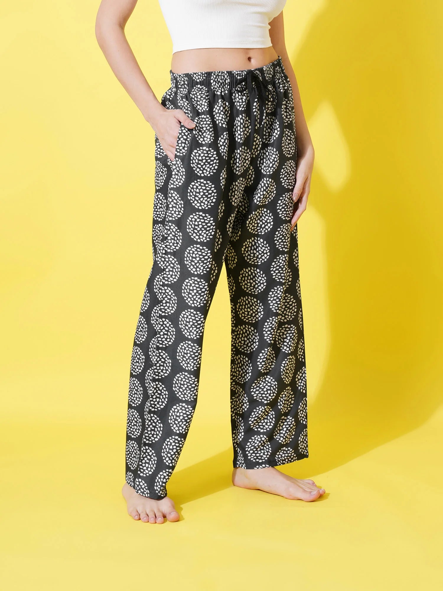 Black Bloom Women's Pyjama