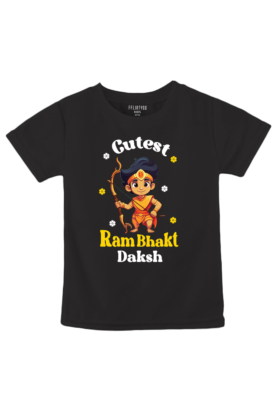 Cutest Ram Bhakt Kids T Shirt w/ Custom Name