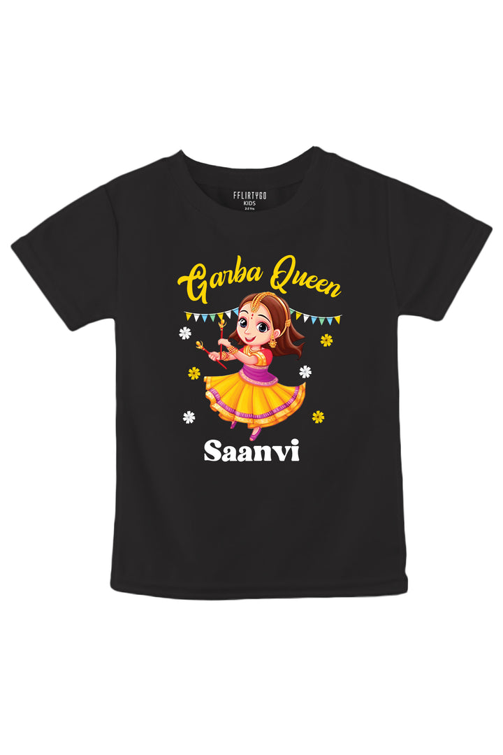 Garba Queen Kids T Shirt w/ Custom Name