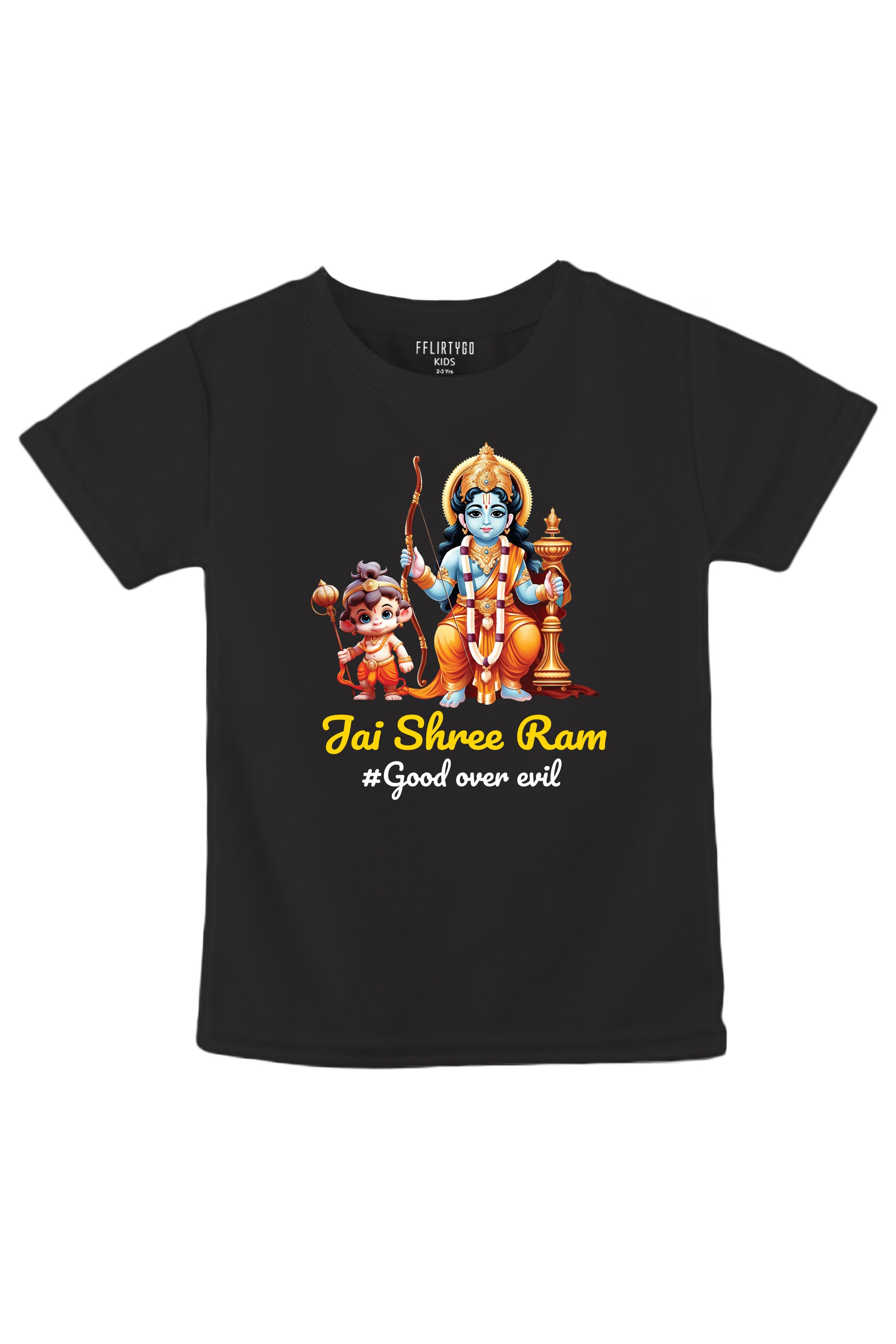 Jai Shree Ram Good Over Evil Kids T Shirt