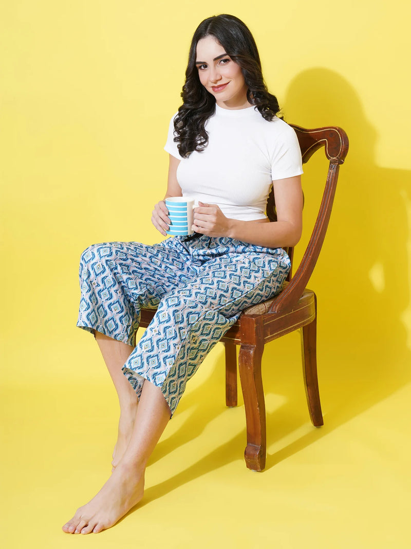 Blue Mosaic Women's Capri