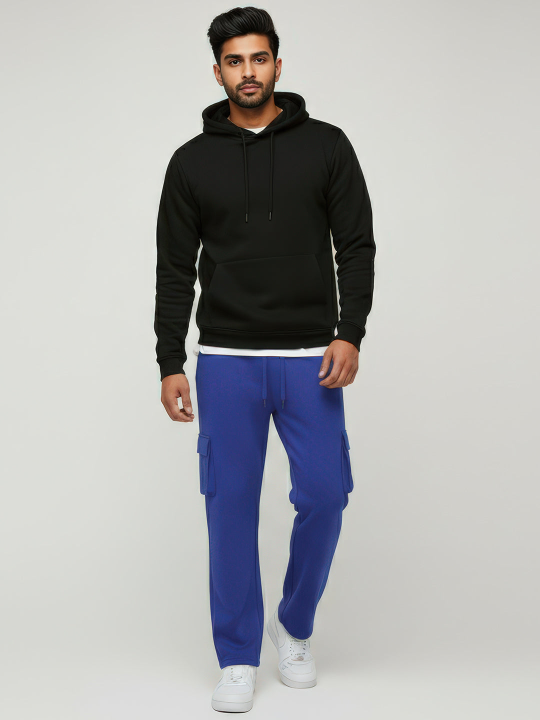 Royal Blue Cargo Joggers w/ 4 Pockets