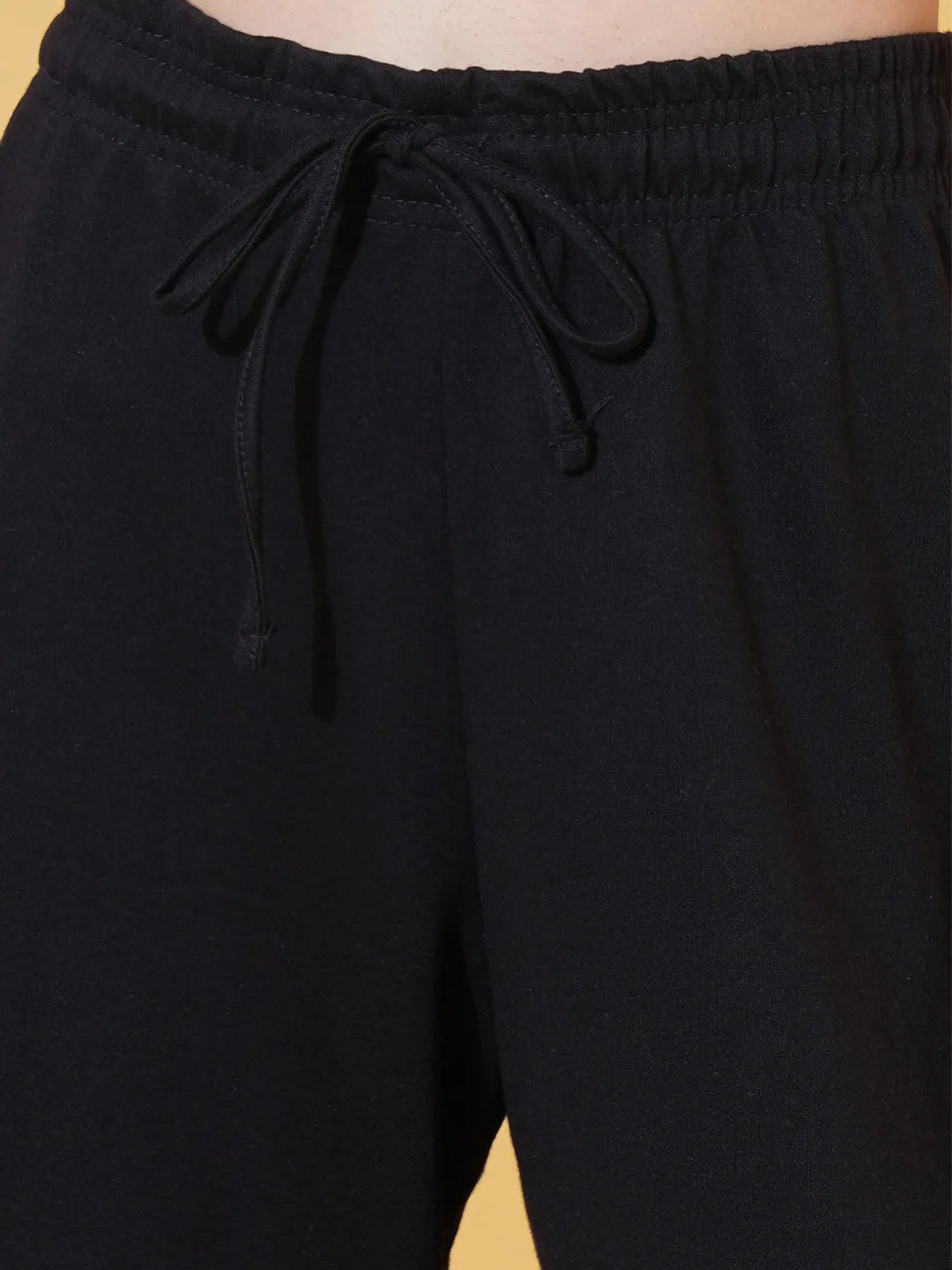 Boardroom Black Flared PJ Pants (Plus Size)