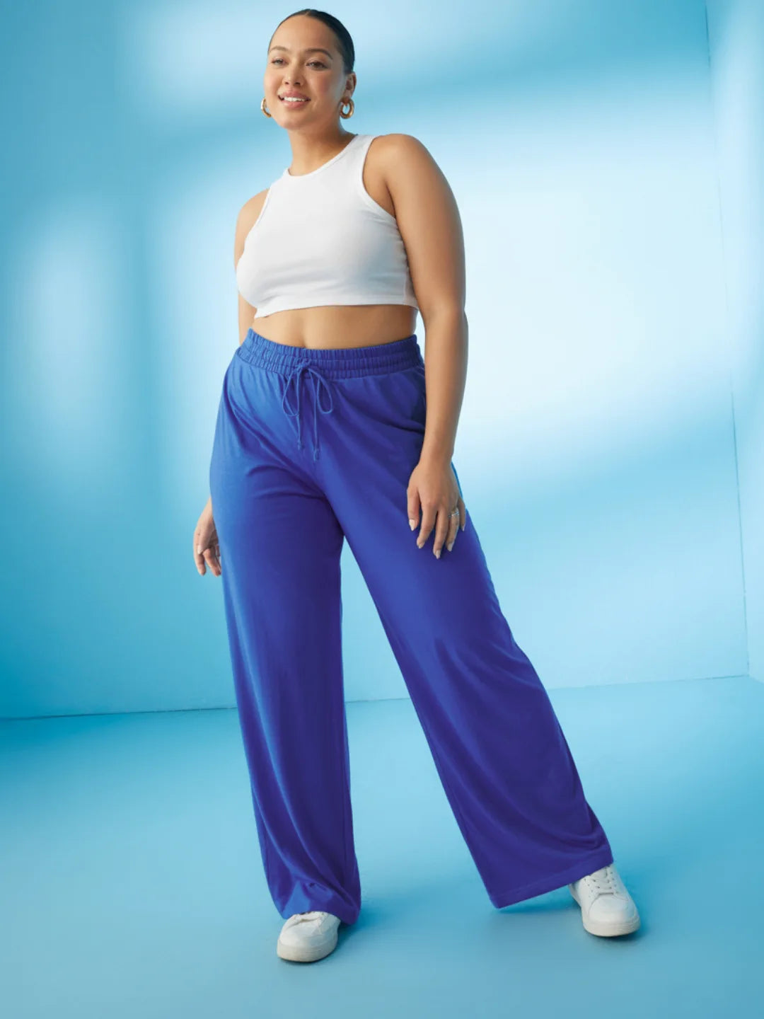 Brunch Navy Flared PJ Pants (Plus Size)