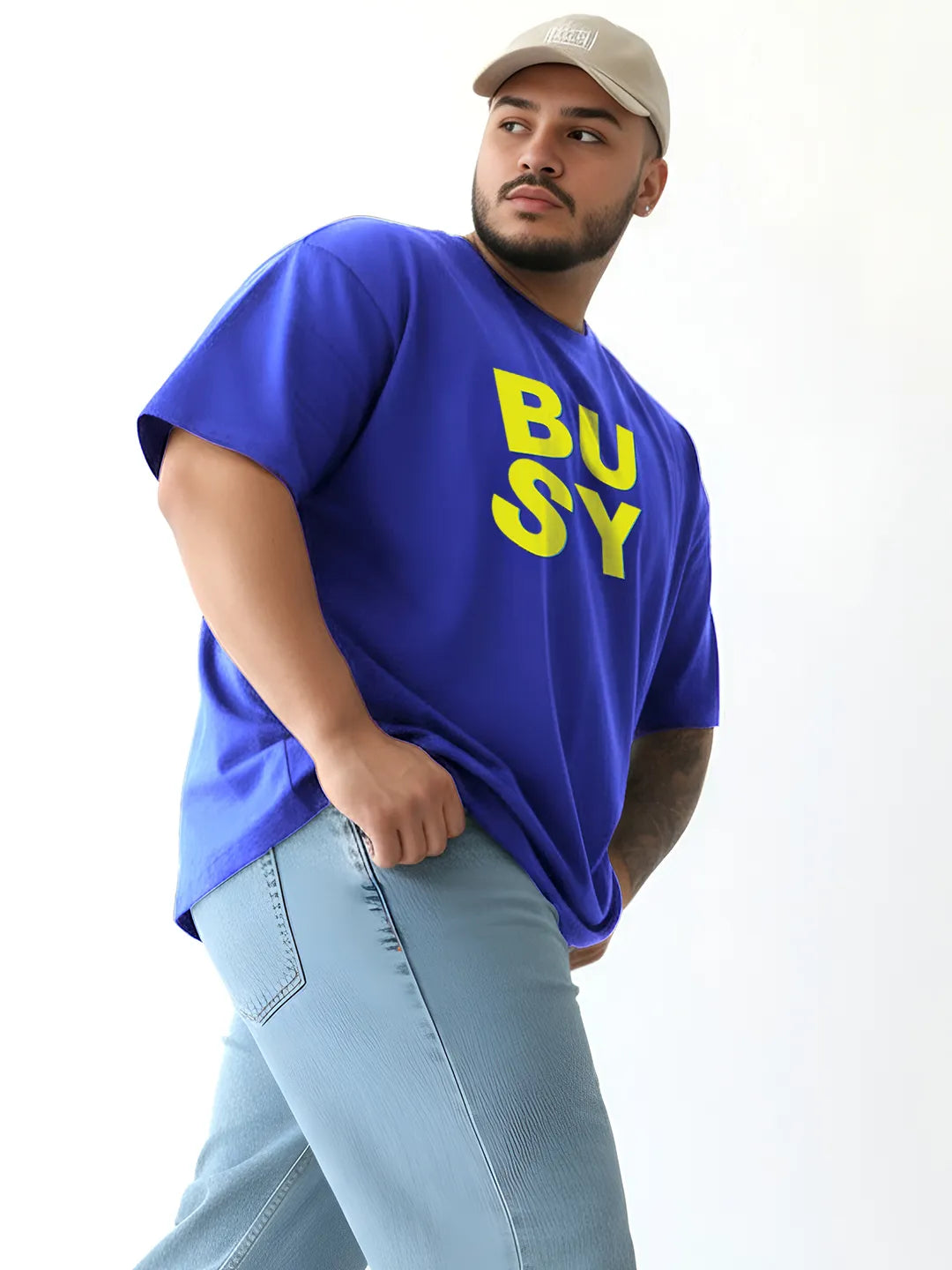 Busy Fflirtygo Mens Oversized T-Shirt