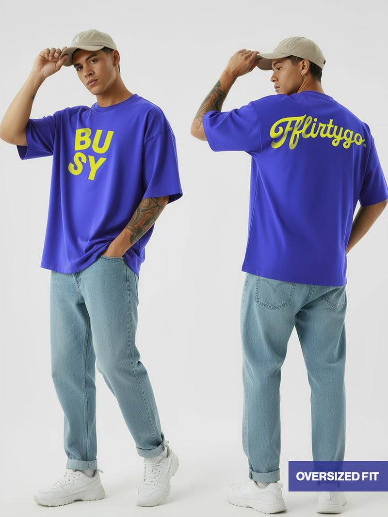 Busy Fflirtygo Men's Oversized T-Shirt