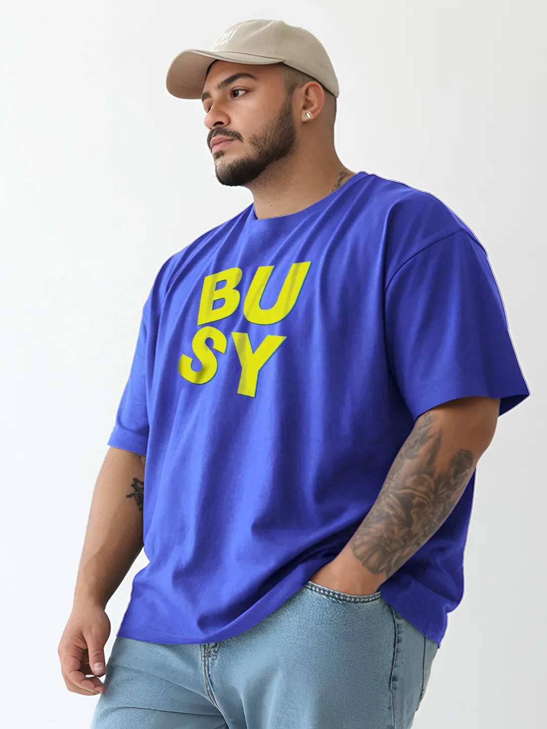 Busy Fflirtygo Mens Oversized T-Shirt
