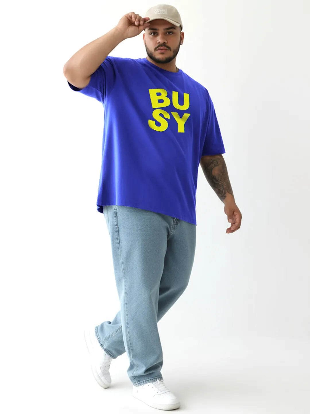 Busy Fflirtygo Mens Oversized T-Shirt