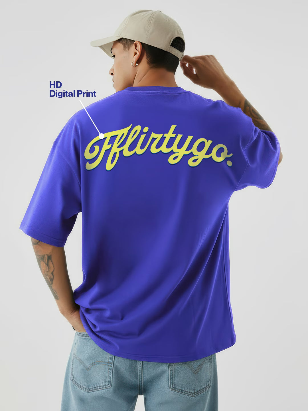 Busy Fflirtygo Men's Oversized T-Shirt