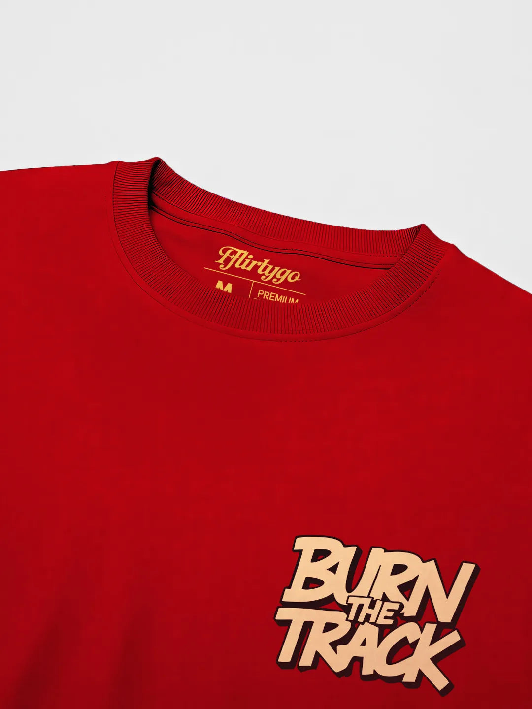 Burn The Track Mens Oversized T-Shirt