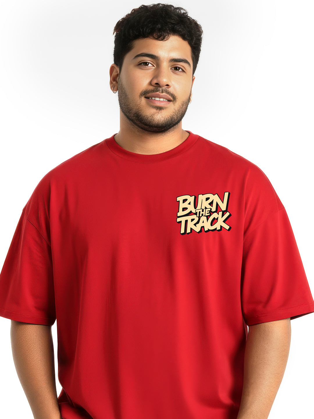 Burn The Track Mens Oversized T-Shirt