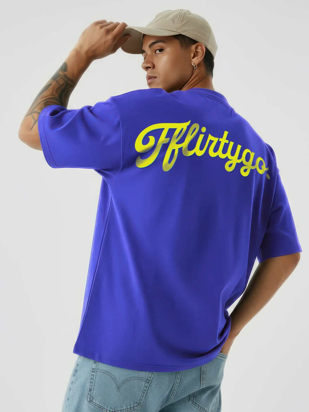 Busy Fflirtygo Mens Oversized T-Shirt