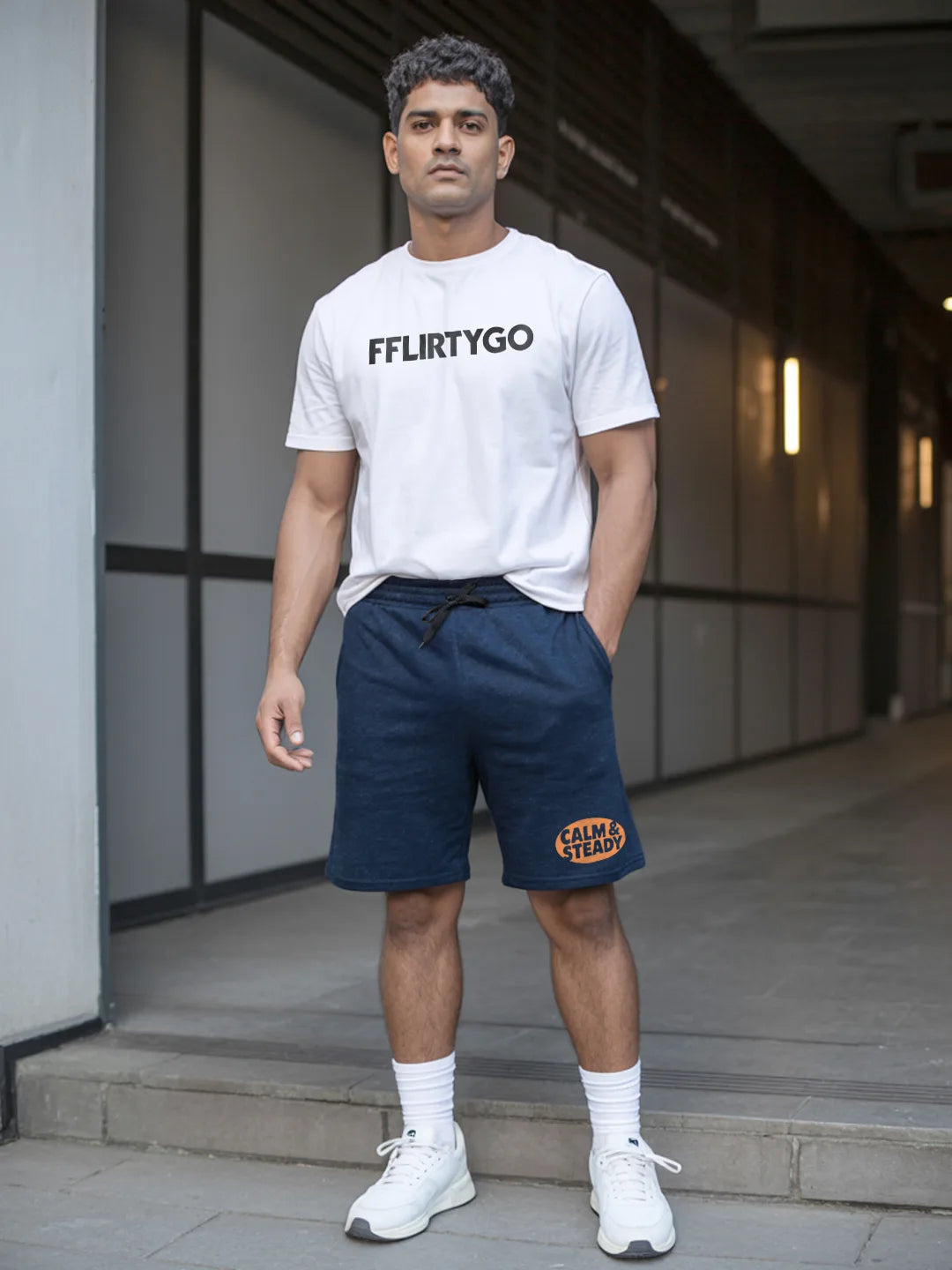 Calm & Steady Cotton Mens Shorts