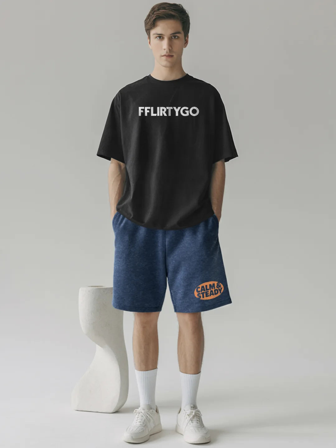 Calm & Steady Cotton Mens Shorts