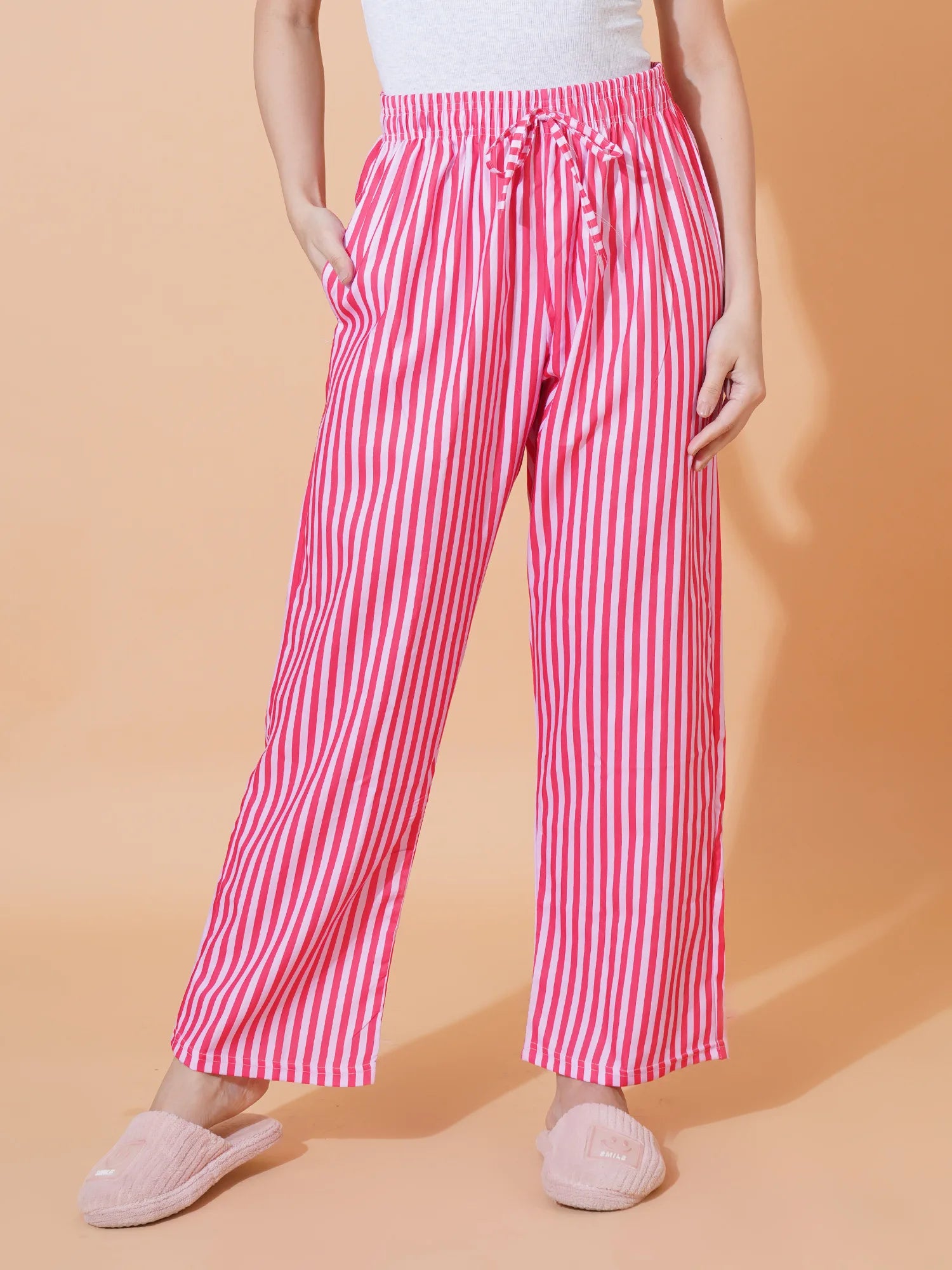 Candy Pink Stripes Women's Pyjama