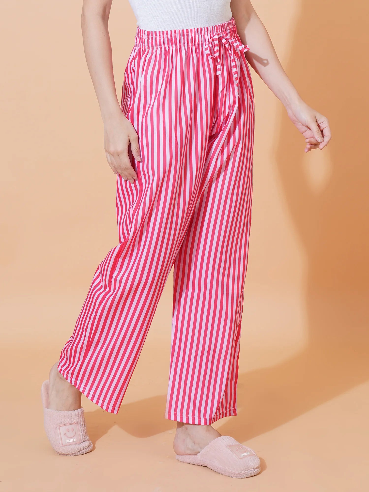 Candy Pink Stripes Women's Pyjama