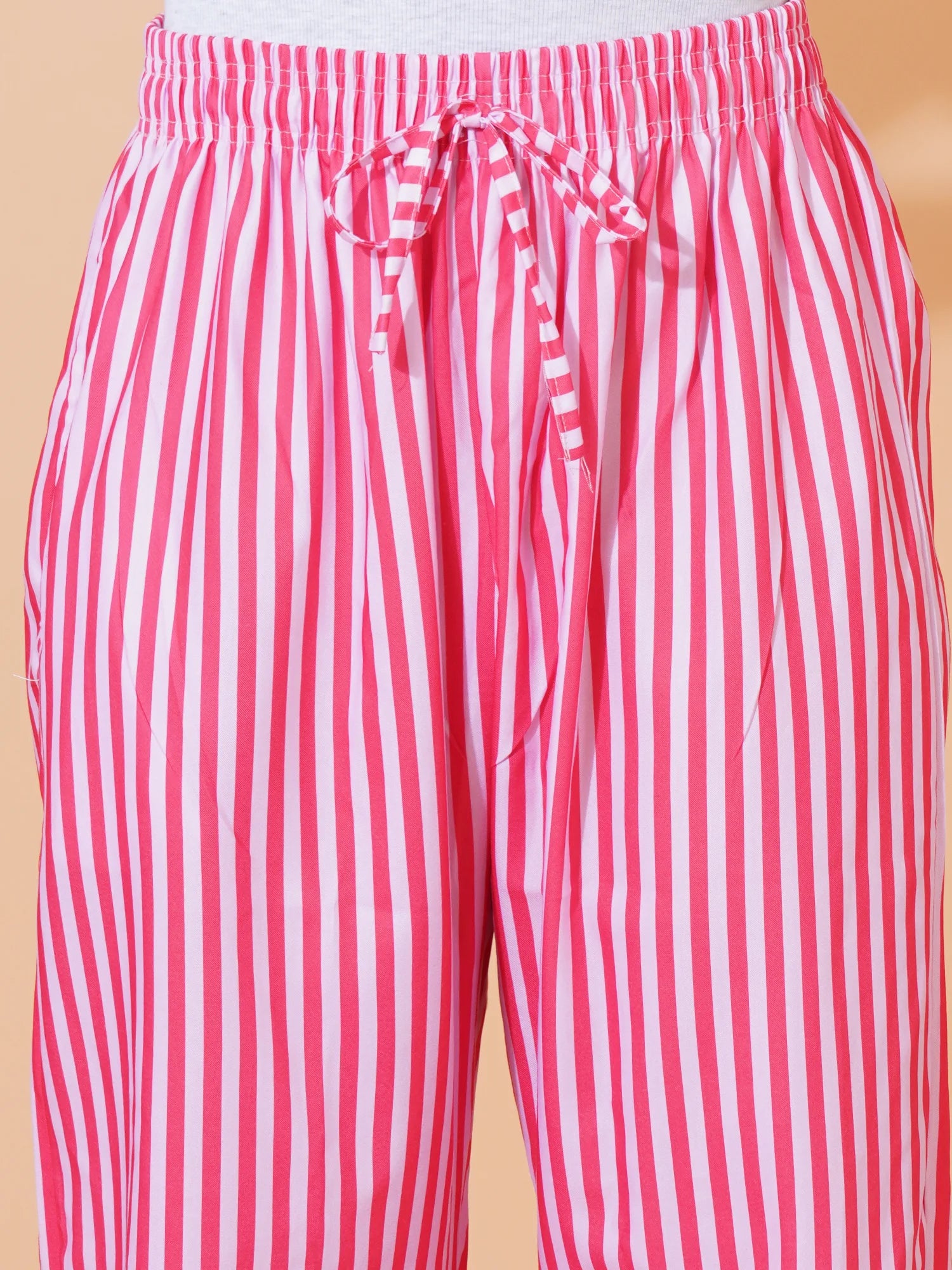 Candy Pink Stripes Women's Pyjama