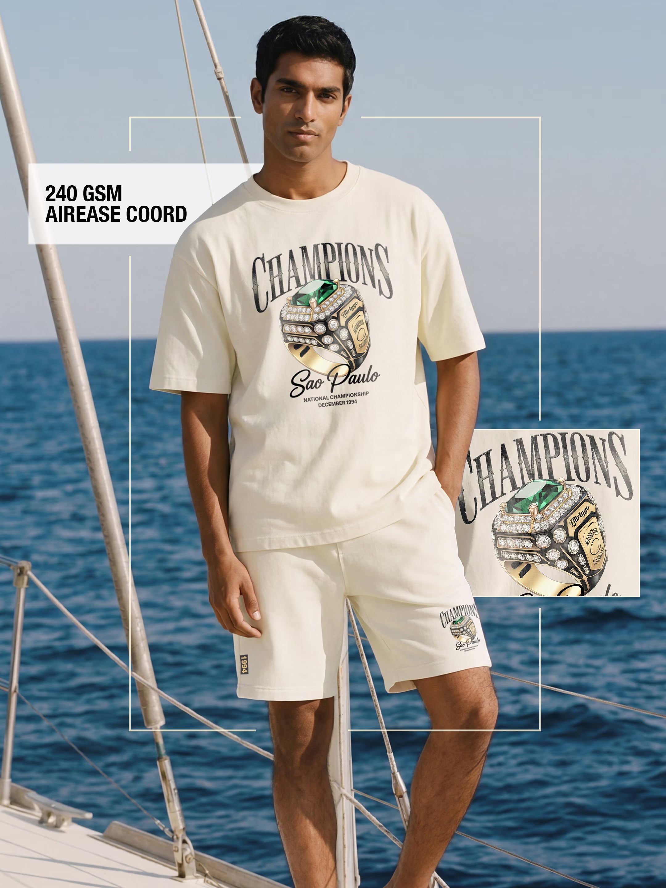 Champion Cotton Men's 240 GSM AirEase Co-ord