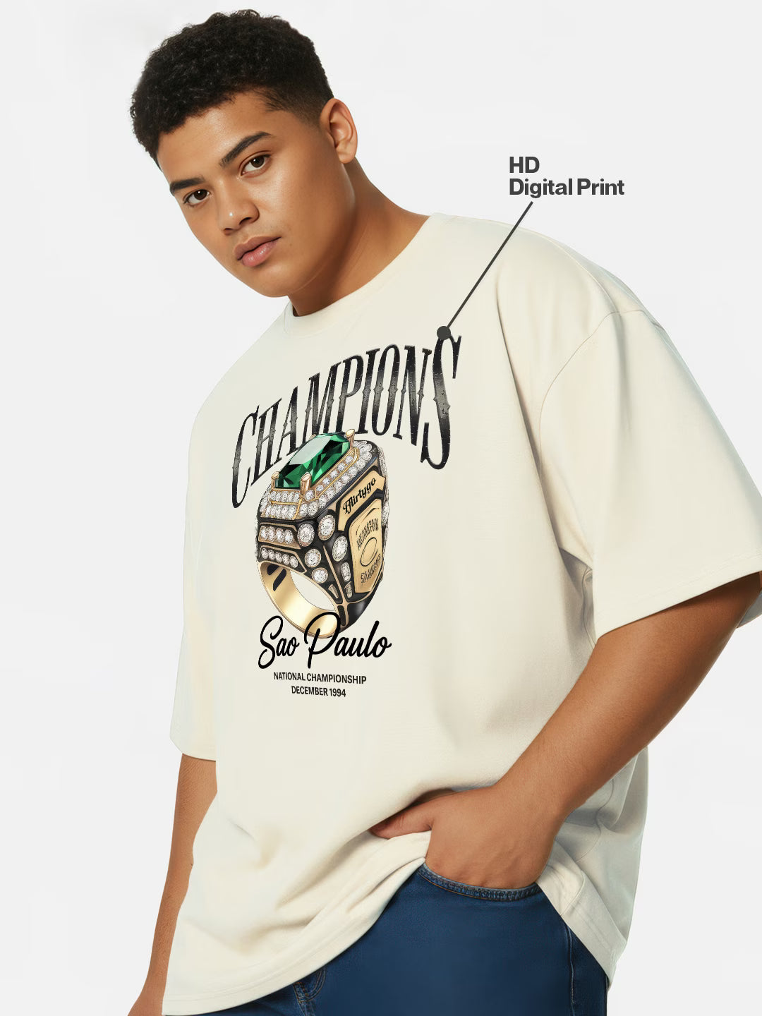 Champions Sao Paulo Men's Oversized T-Shirt