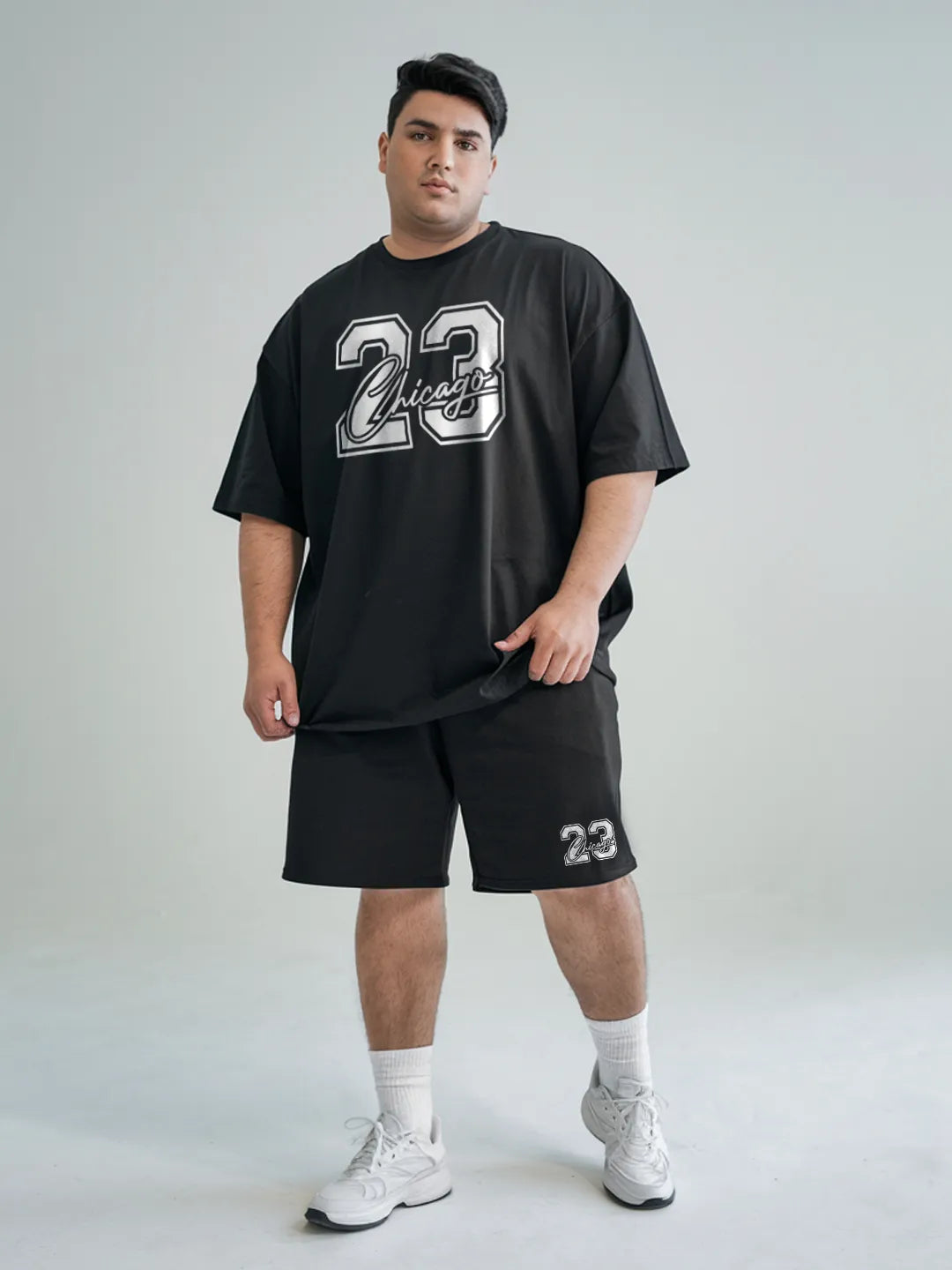 23 Chicago Cotton Mens T Shirt and Shorts Combo Set