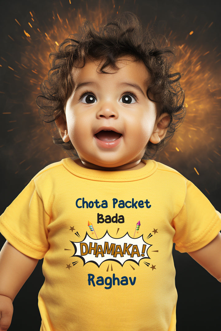 Chota Packet Bada Dhamaka Kids T Shirt w/ Custom Name