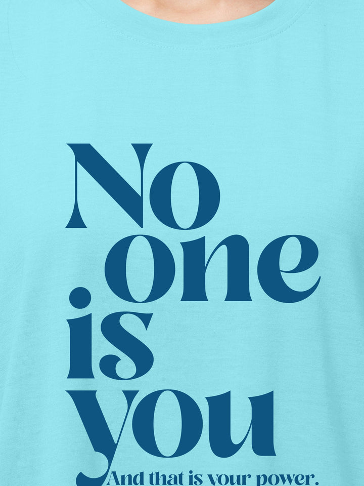 NO one is You Cotton Girls T Shirt and Short Set