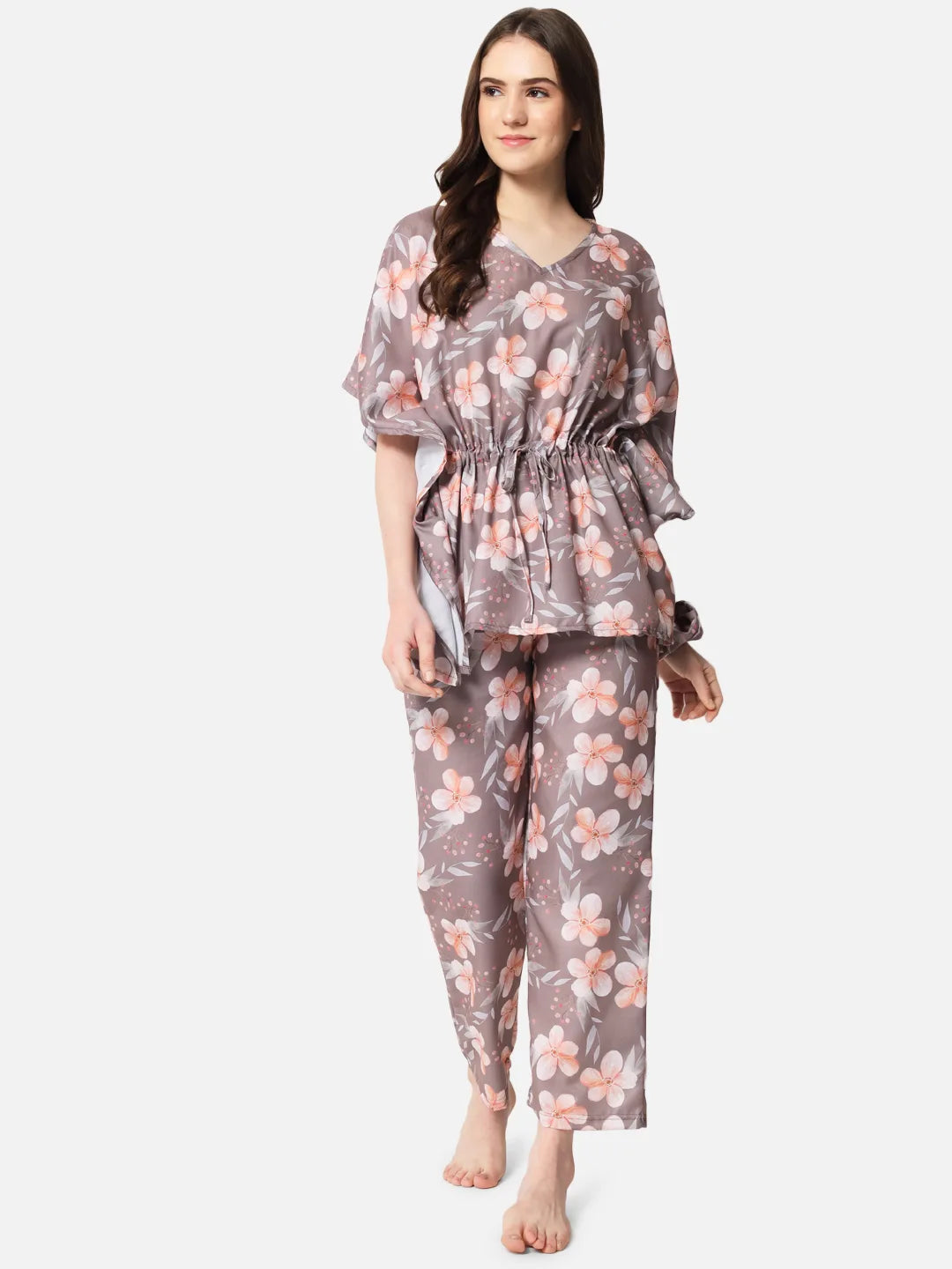Cocoa Blossoms Kaftan Set