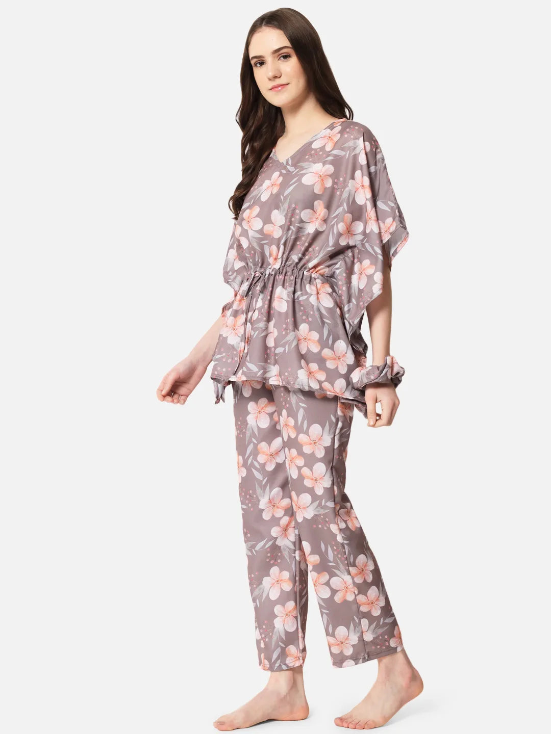 Cocoa Blossoms Kaftan Set