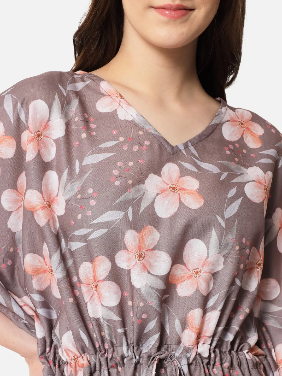 Cocoa Blossoms Kaftan Set