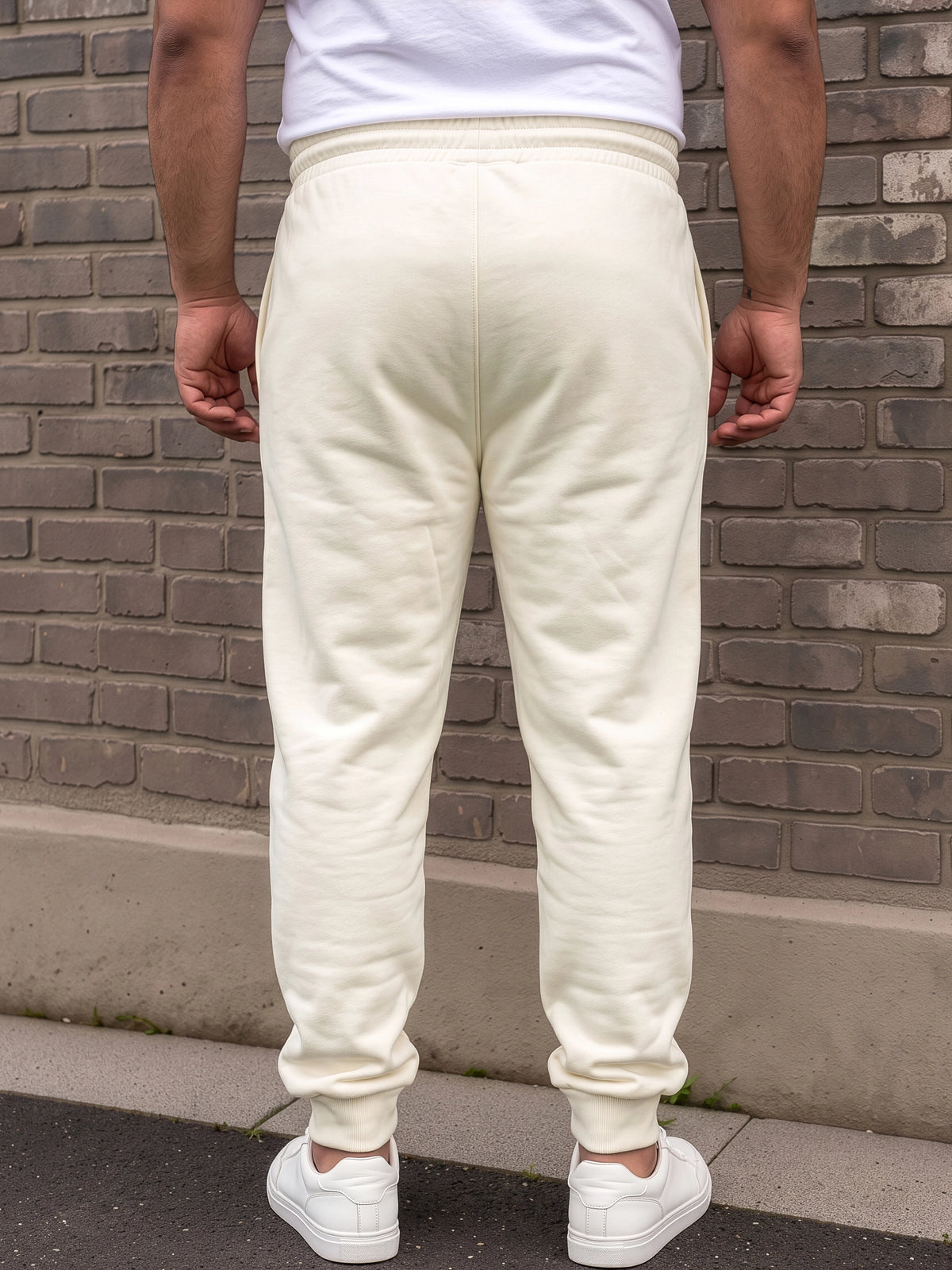 Cream Fleece Joggers