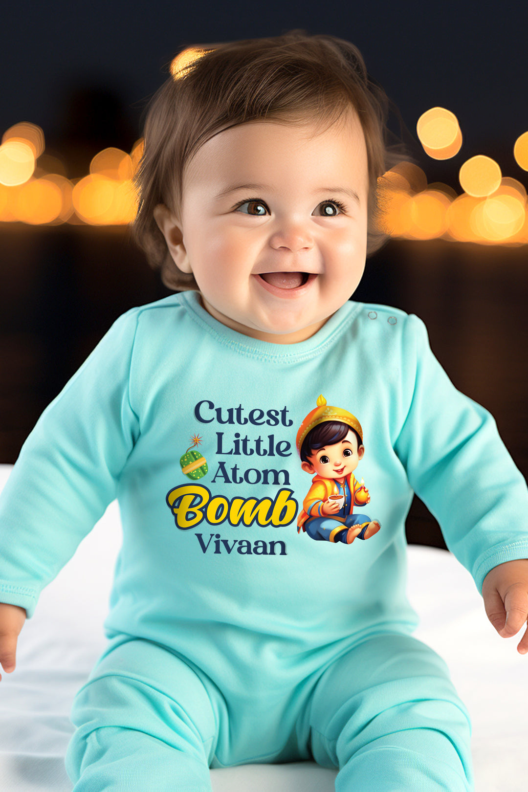 Cutest Little Atom Bomb Baby Romper | Onesies w/ Custom Name