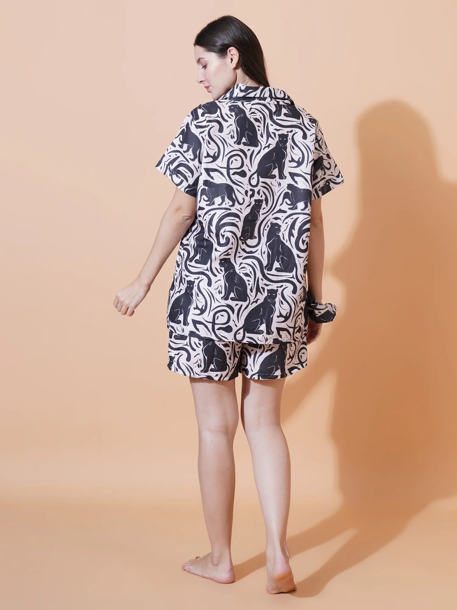 Monochrome Muse Shorts And Shirt Set