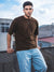 Dark Brown Men's Oversized T-Shirt