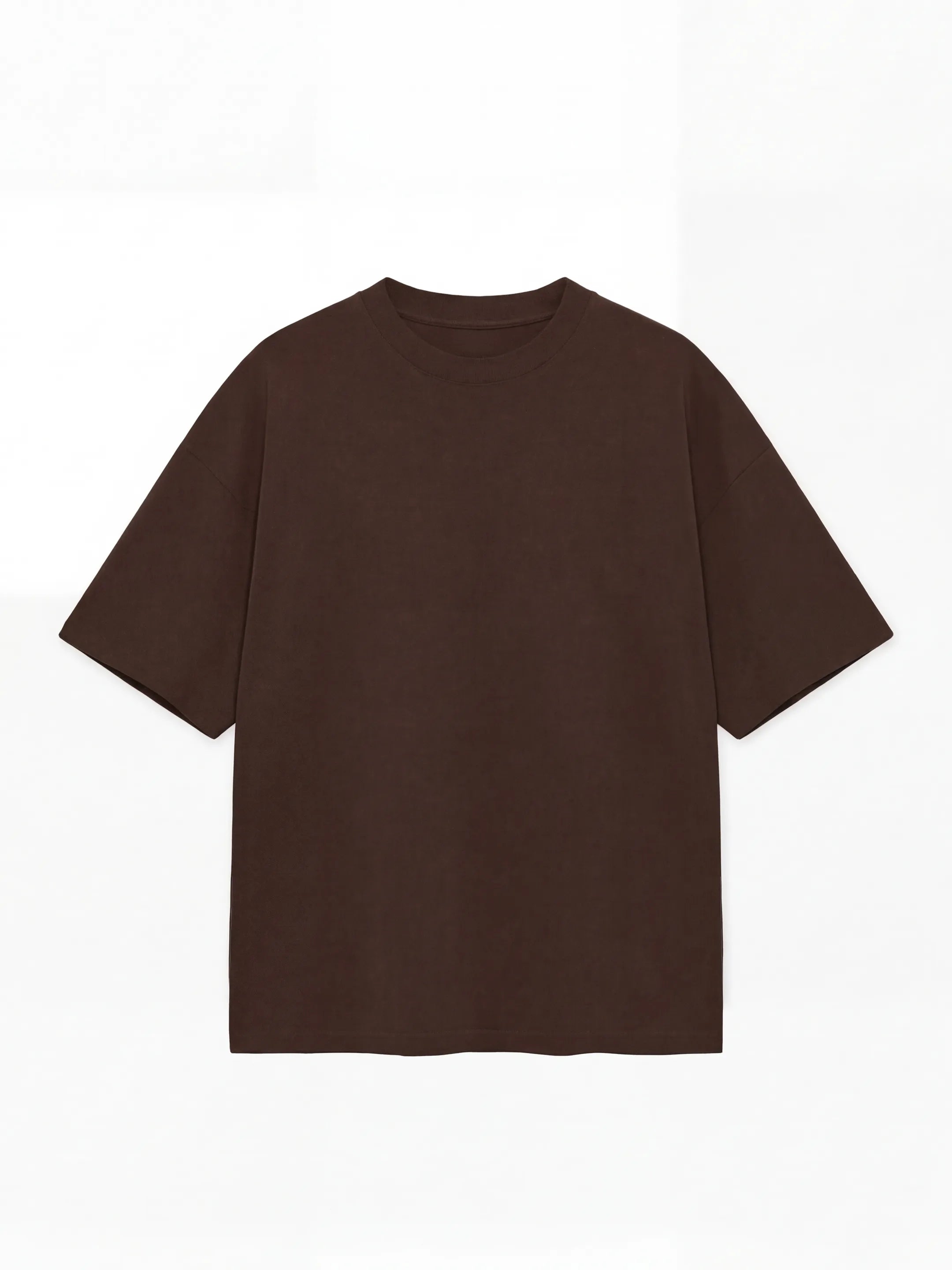 Dark Brown Men's Oversized T-Shirt