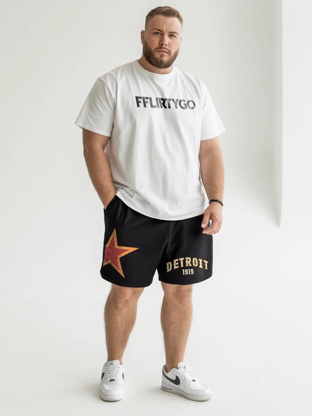 Detroit Cotton Mens Shorts