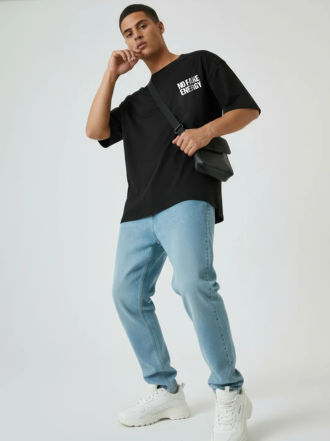 Don't Go Broke Trying To Look Rich Mens Oversized T-Shirt