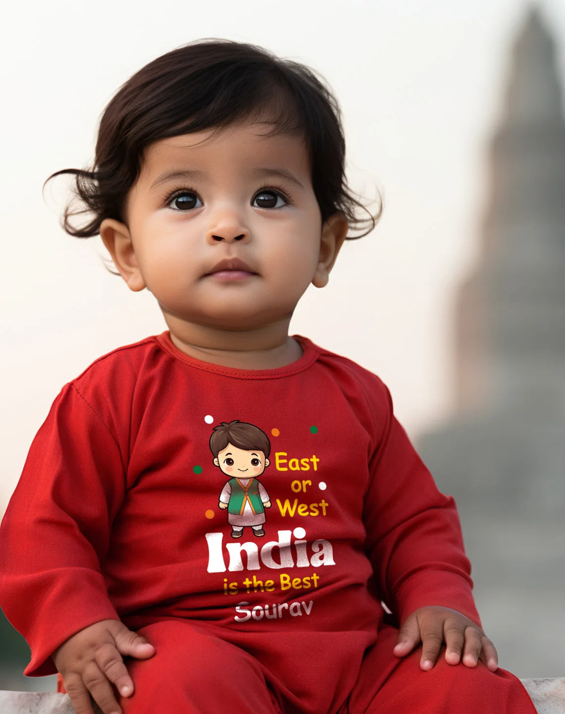 East Or West India Is The Best Baby Romper | Onesies w/ Custom Name