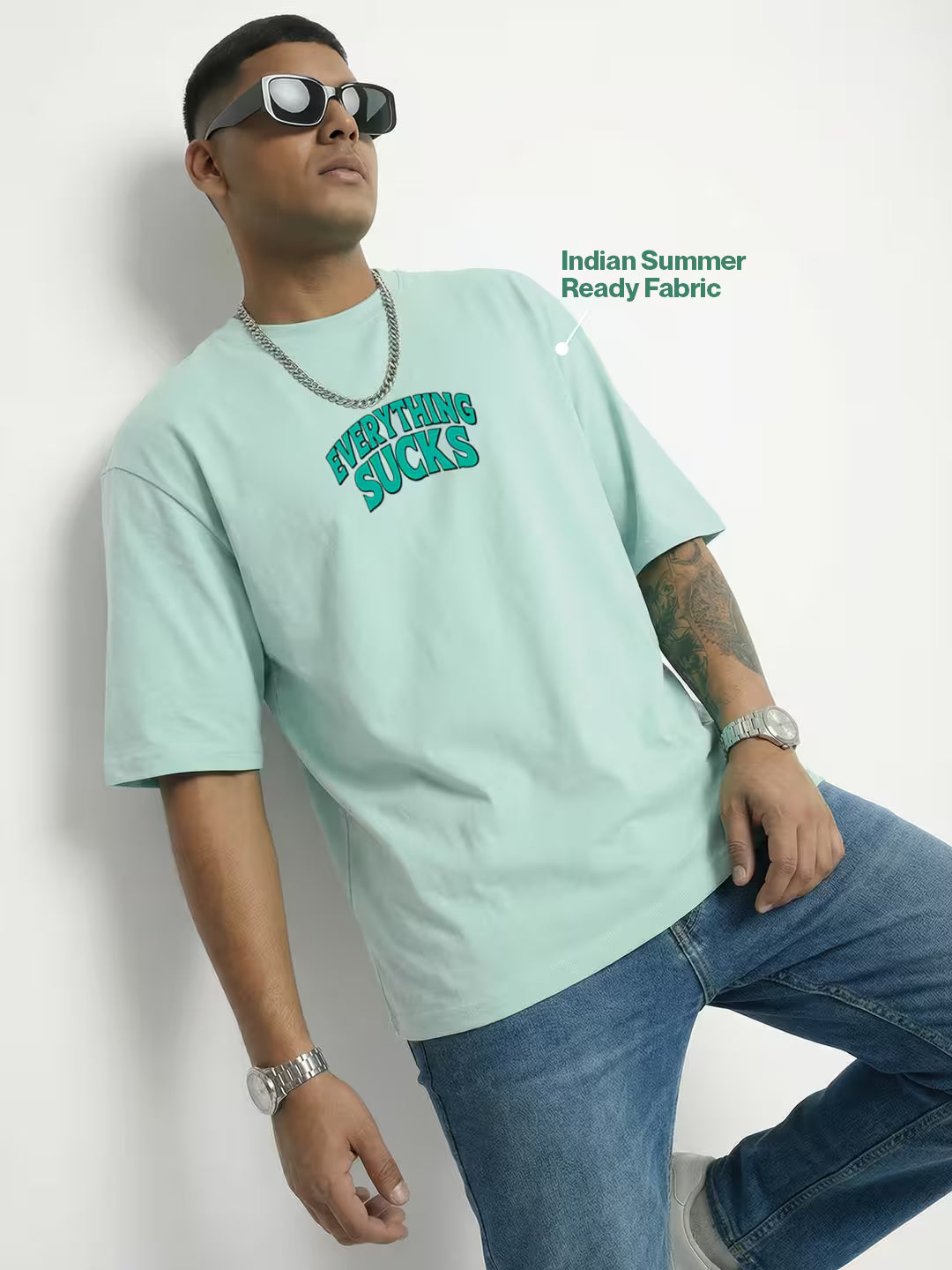 Everything Sucks Men's Oversized T-Shirt
